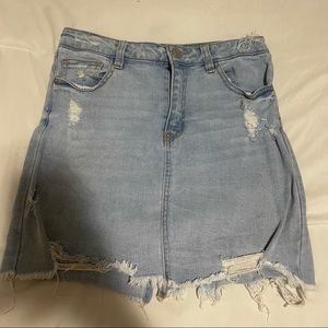 Mini Jean Skirt